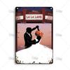 MISES LA LA LAND Classic Movie Metal Poster Cafe Home Kitchen Wall Decor Sign Decorative Plate Metal Plaque Retro Metal Tin Sign