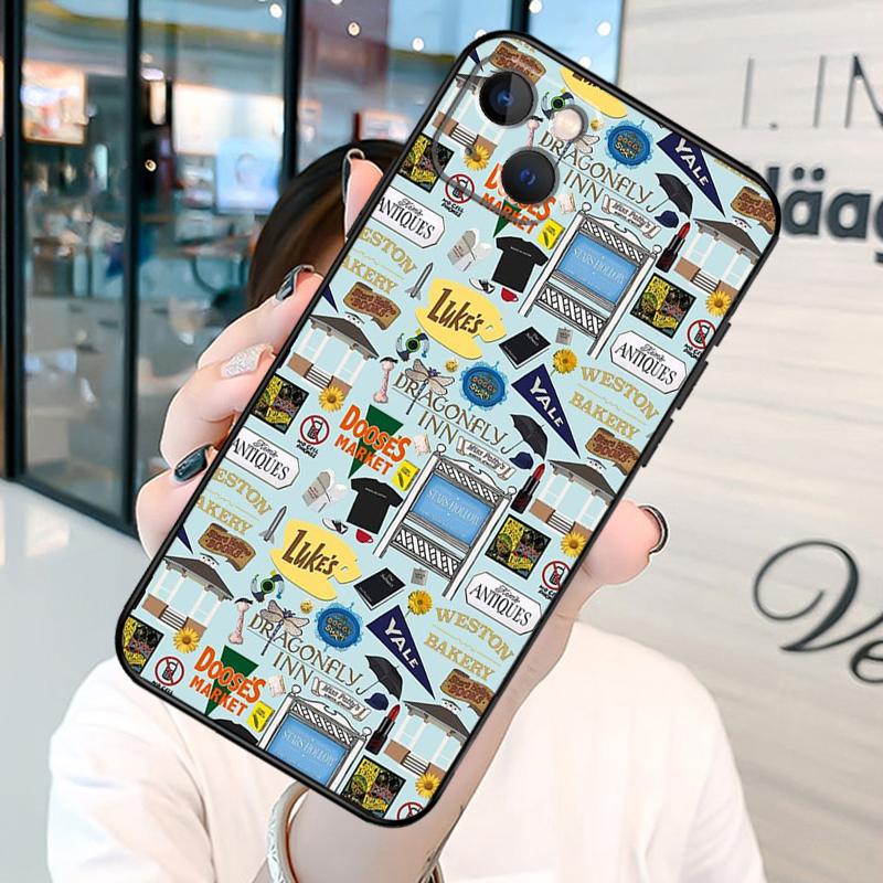 

Чехол-бампер с коллажем для девочек Гилмор для iPhone 11 12 13 Pro X XR XS Max 6 6S 7 8 Plus SE 2020, задняя крышка iPhone 13Pro MAX