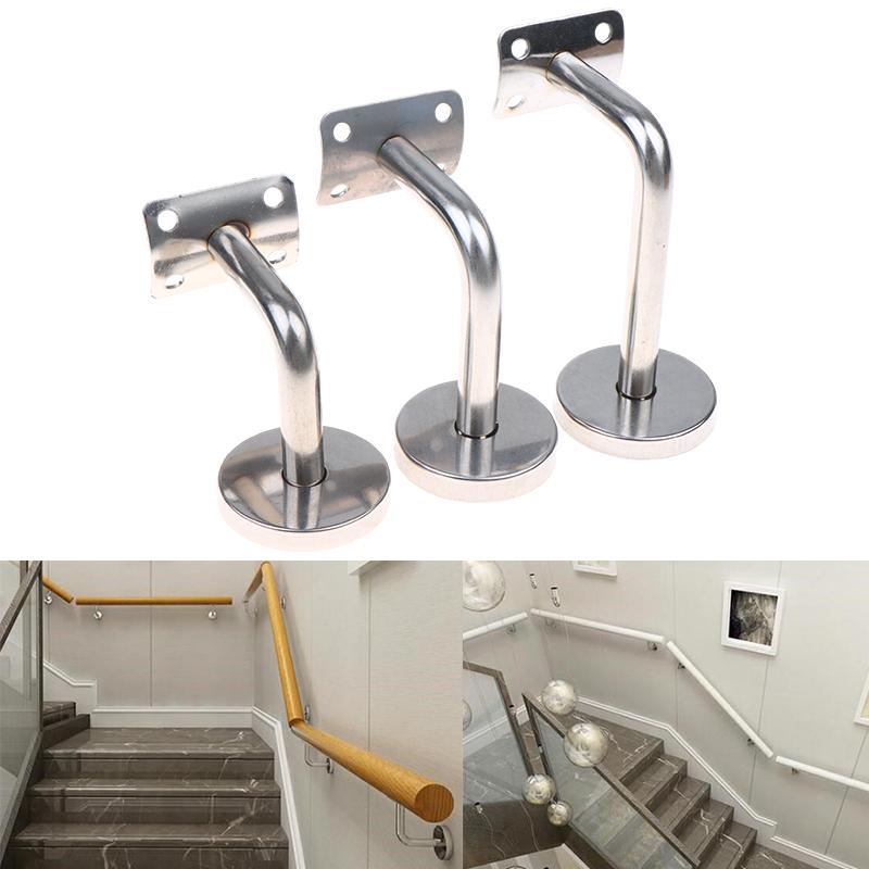 Handrail Bracket Stainless Steel Wall Support Hand Rail Balustrade Mopstick Wall Mounted Handrail Bracket Fixing Accessories