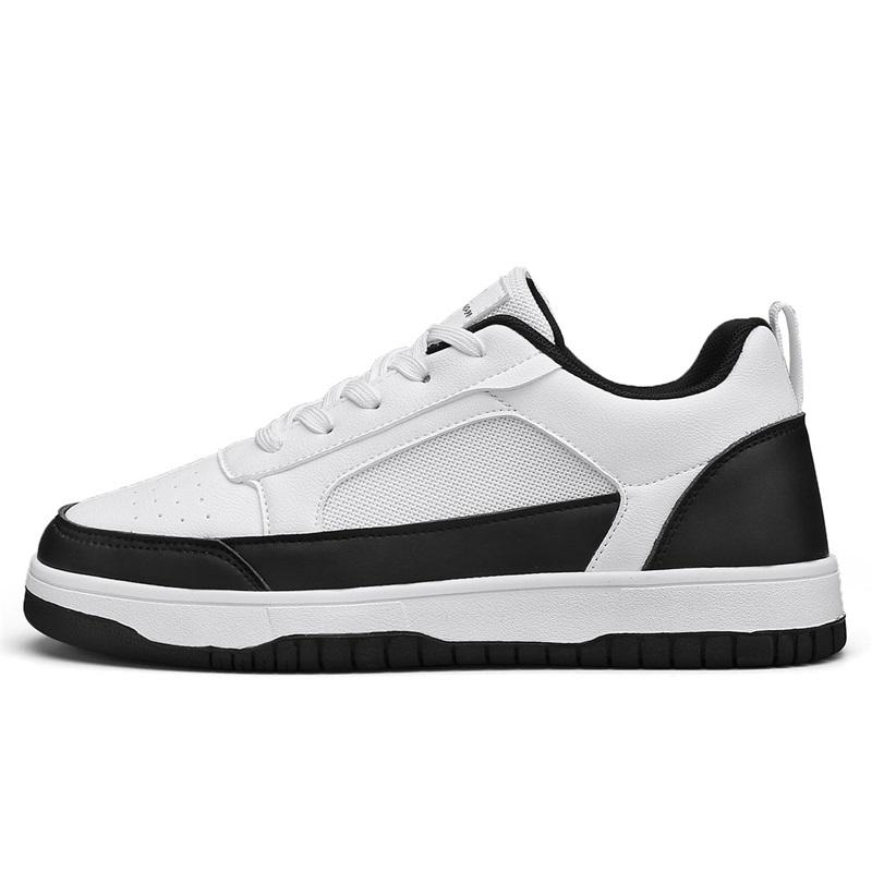 

Мужская спортивная обувь на толстой подошве, повседневная, на шнурках, белая обувь, износостойкая, водонепроницаемая, нескользящая, модная, на плоской подошве, весна и осень 39