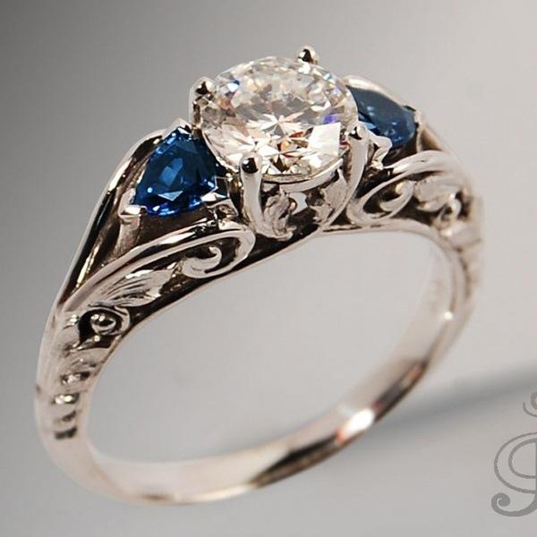 2026 Jewelry, European and American Sapphire Engagement Ring, Jewelry no.9 платиновый