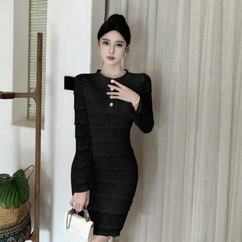 

French-Style Lace Miniskirt: Sweet, Gentle, Hip-Hugging Dress for Spring & Autumn XL чорний