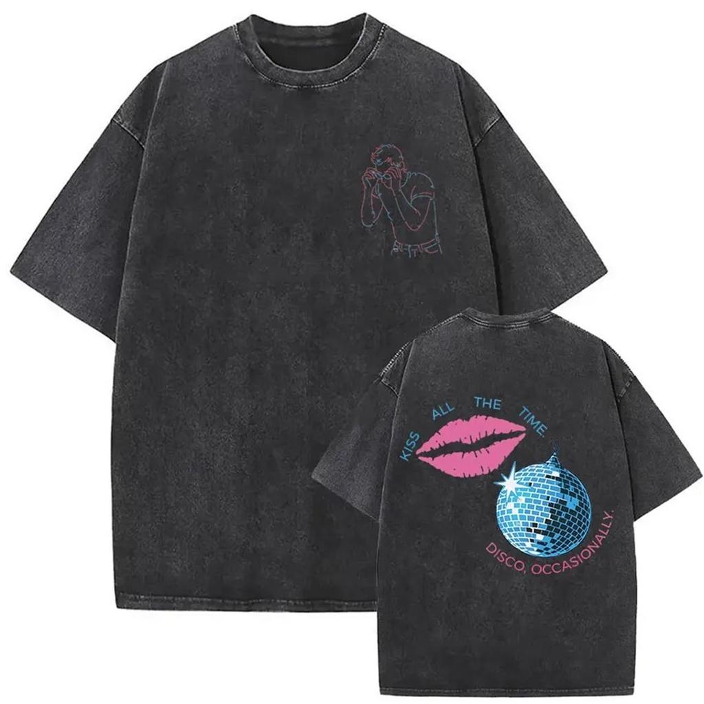 Harry Styles Wir Gehören Zusammen Tour 2026 Vintage Washed T-Shirt Herren Damen Popmusik Fans Mode Kleidung Kurzarm T-Shirt