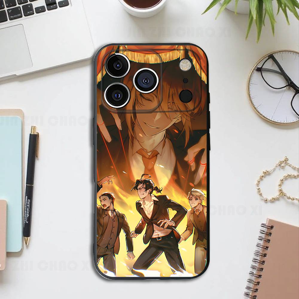 M-Moriarty the P-Patriot Black Phone Case For IPhone 17 16 15 14 13 12 13 12 11 Pro Max Plus XS XR Silicone Soft Back Cover