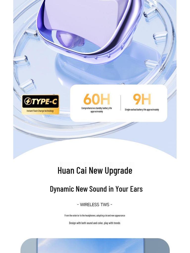 2026 Q9 Rotating Dual Wireless Clip-on Bluetooth Headphones