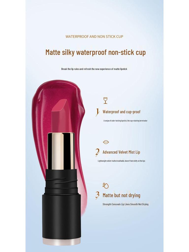 COSNINI Waterproof Long-Lasting Non-Fade Lipstick - Non-Stick, No Transfer, Internet Celebrity Favorite