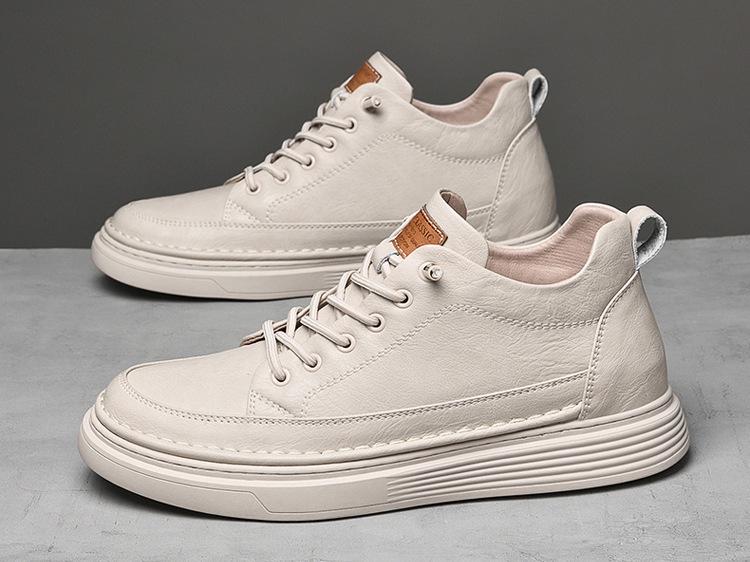Men's Retro High-Top Sneakers | Thick-Soled, Casual, Invisible 6cm Height Boost, Autumn Trend