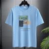 Simple Graphic Tshirt for Men Plus Size Round Neck Tee Shirts Pure Cotton Harajuku Tops Male Clothing Summer New Short Sleeve