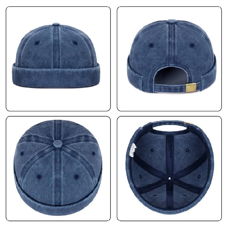 Casual Distressed Skull Hat Casual Hat Cotton Rolled for Daily Wear Outdoor Activity Streetwear Photo Props