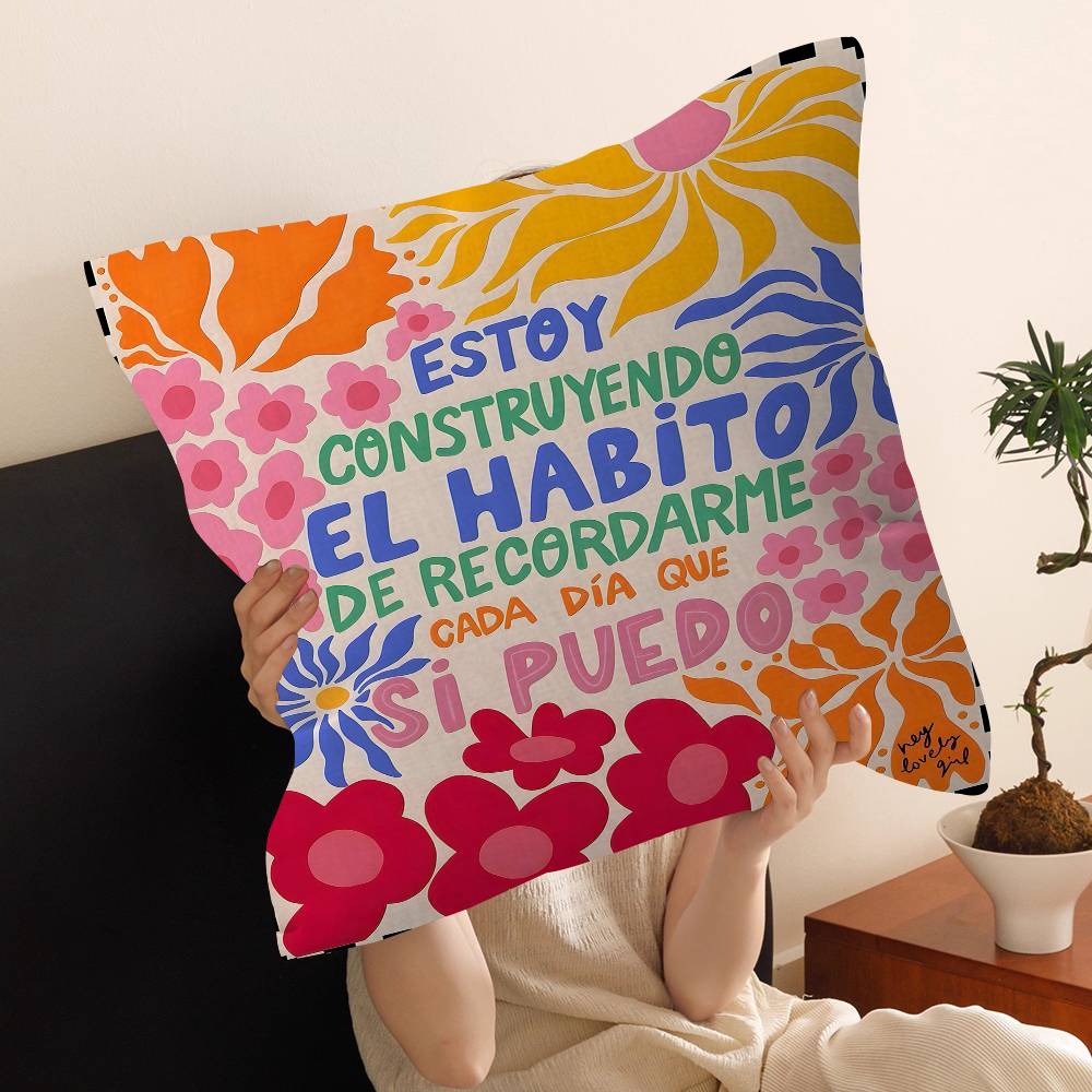 More Amor Por Favor Cushion Cover Inches Farmhouse Decor Home Throw Pillow Covers For Couch Decorations