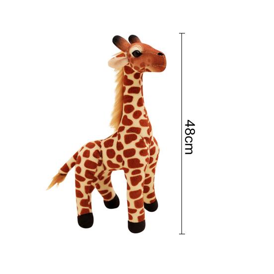 Giraffe Plush Stuffed Animal Toy for Kids Soft Child-friendly Plushie Fluffy Gift for Christmas Photography Prop