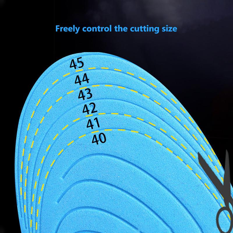 New Memory Foam Insoles For Shoes Sole Deodorant Breathable Cushion Running Insoles For Feet Man Women Orthopedic Insoles