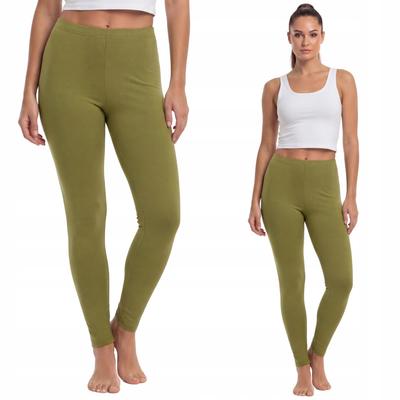 COTTON Leggings Long Leggings Polish Manufacturer OLIVE Size 3XL