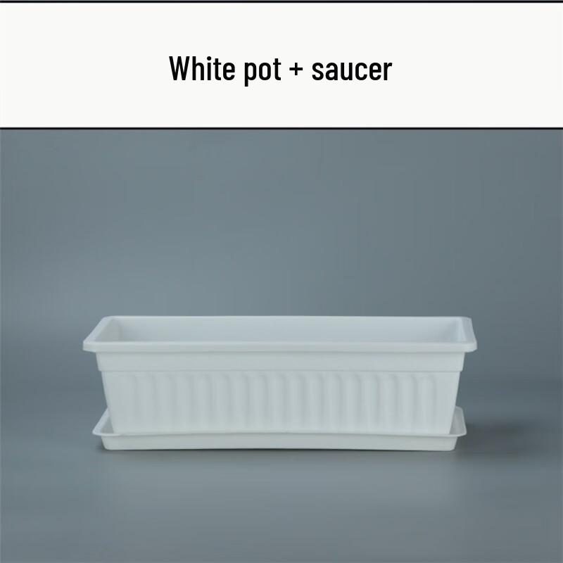 KEYSHEEL Rectangular Plastic Hanging Planter with Iron Frame