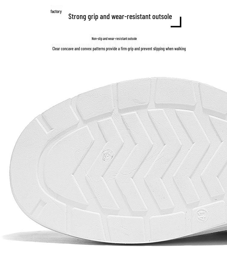 Men's Breathable Mesh White Sneakers - Trendy, Versatile, Thick-Soled Casual Dad Shoes for Summer