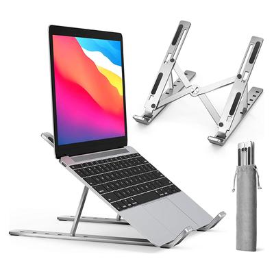 Taşınabilir dizüstü bilgisayar standı alüminyum dizüstü desteği bilgisayar braketi Macbook Air Pro tutucu aksesuarları katlanabilir dizüstü bilgisayar tabanı Pc için