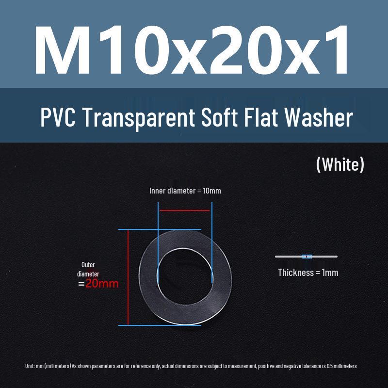 Yigu Transparent PVC Washer: Insulating Soft Rubber Gasket for Screws