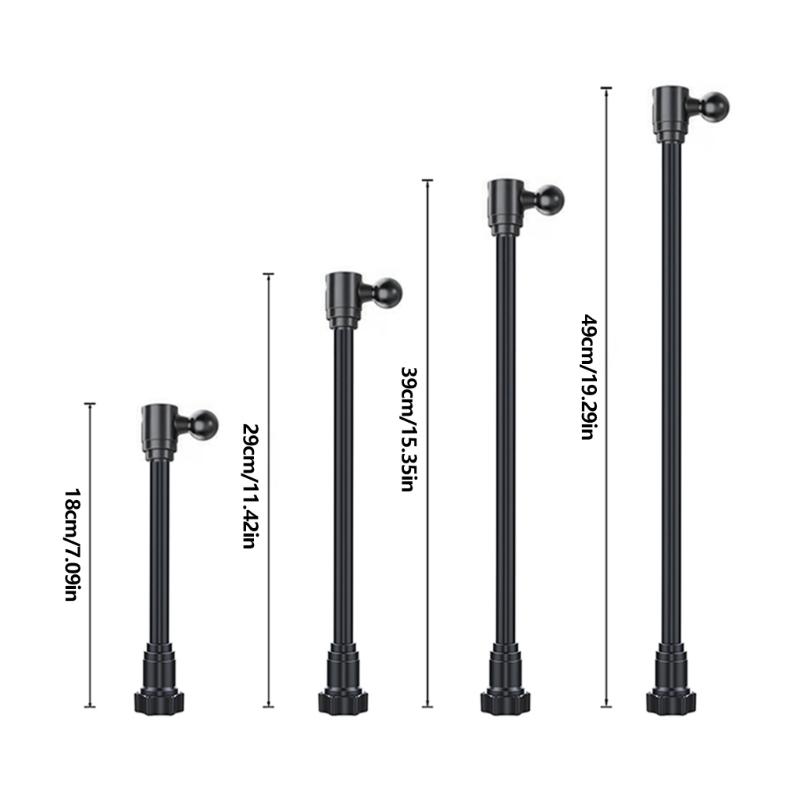 Adjustable 17mm Ball Head Extension Rod For Car Mount Phone Holder Dashboard Bracket Quick Setups