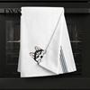 Cute Kitchen Decor Puppy Tea Towel, Embroidered Corgi Dachshund Dish Absorbent Decorative Hand Towels for Bathroom Quick Dry Towel Dog Lovers