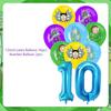 Rick And Morty Fans Child Birthday Party Decoration Anime Character Cake Topper Balloon Set Baby Shower Banner Adults Kids Gift