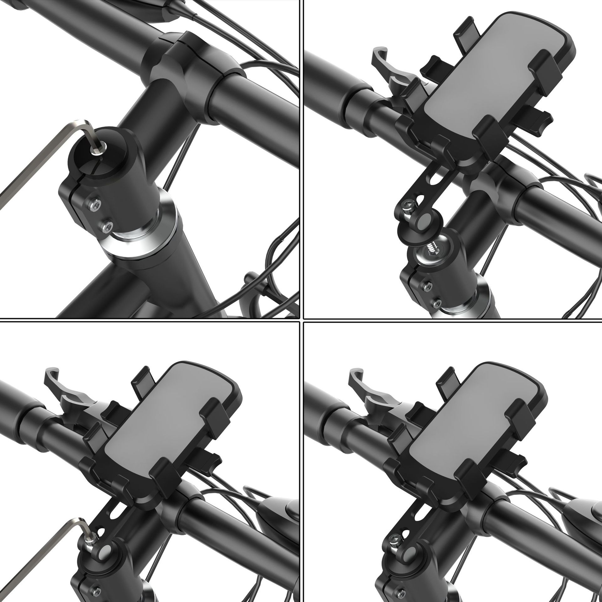 

Держатель для мобильного телефона на велосипеде, мотоцикле, кронштейн для зеркала на руле, крепление на вынос, велосипедная подставка для смартфона, быстроразъемный замок