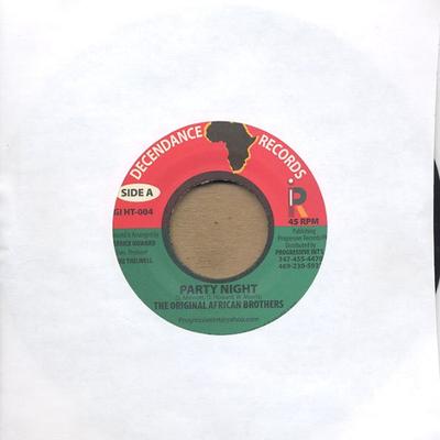 7inch Record AFRICAN BROTHERS - Party Night EGIHT004 Decendance Reco 2014 Jamaica Reggae, Ska & Dub Used