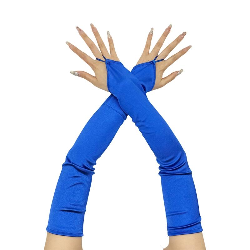 Večerní večeře Saténové rukavice Plesové rukavice Dlouhé rukavice na operu Žena Dáma Tématické plesy Kostým