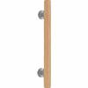 TRUSCO Vertical Mini Handrail 35X800 Silver Light Oak HBIT800-SO