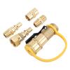 6PCS RV Quick Connect Adapter Fittings 1 4in Brass Shutoff Valve Kit for Trailers Motorhome Camping Vehicle