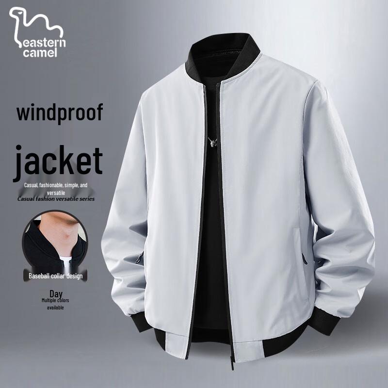 EASTERN CAMEL Men s Windproof Stand-Up Collar Jacket M