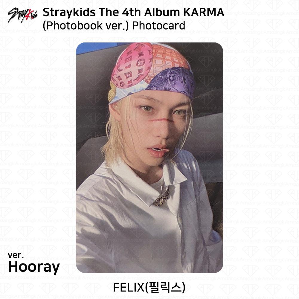 

Stray Kids 4-й альбом Karma версія фотокниги Офіційна фотокартка Felix (HOORAY ver)
