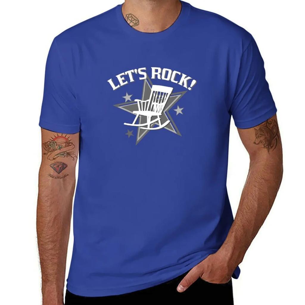 Let's Rock! T-Shirt cheap stuff shirts graphic tee plus size clothes Men's t-shirts
