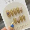 Handmade Luxury French Press On Nails With Design Reusable Adhesive False Nail Tips Y2K Girl Nail Art