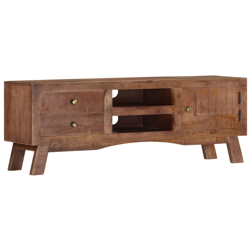 Vidaxl TV-Schrank, 110x30x40 cm, Rohes Mangoholz