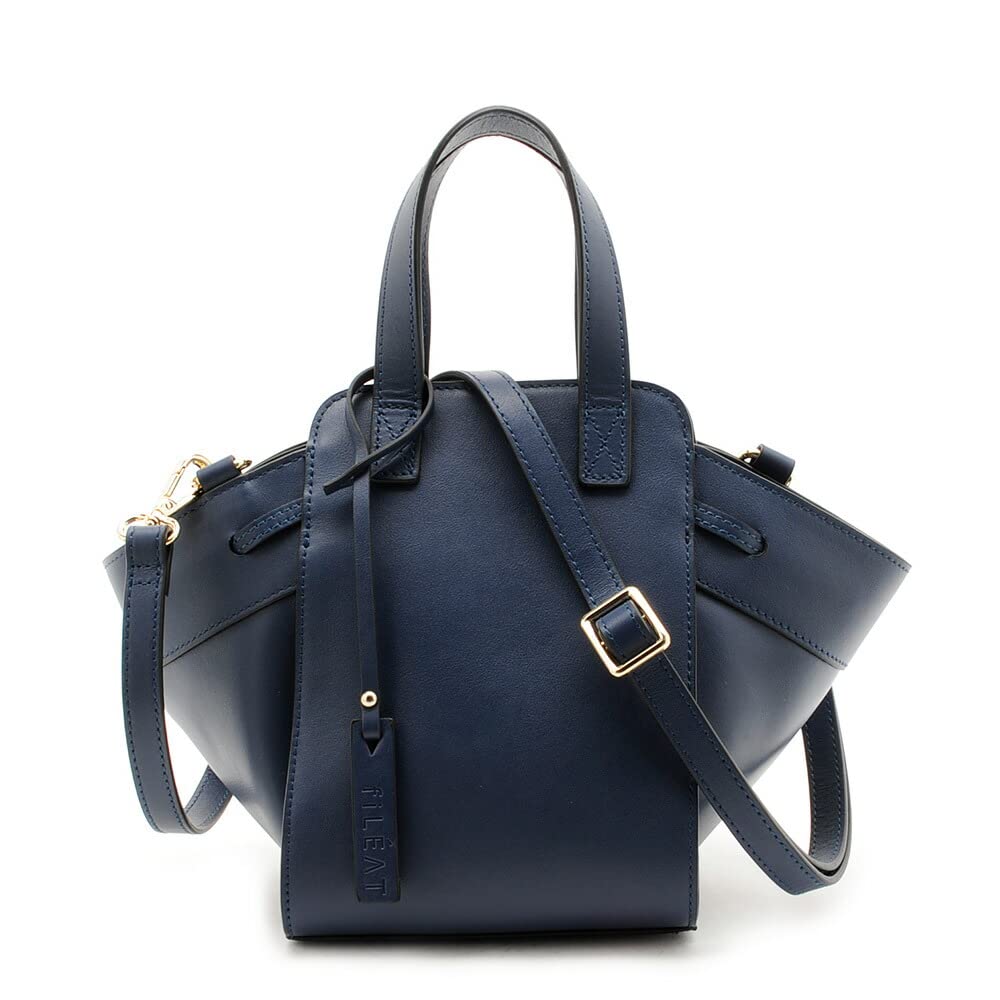 FIRANO fiLEAT Hammock Genuine Leather Handbag for Women, FL102464, Navy