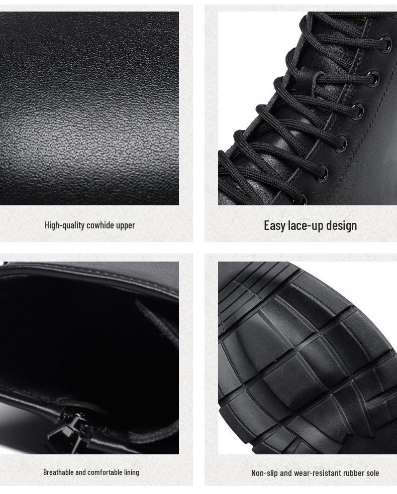 Trendy Herbst/Winter Herren High-Top Martin Stiefel im britisch-koreanischen Stil