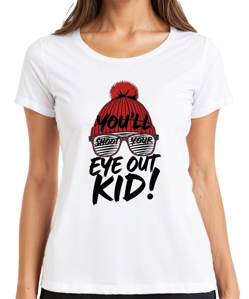 Youll Shoot Your Eye Out Kid Cult Movie Christmas Hat Retro Unisexs Tshirt