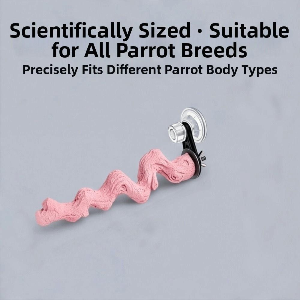 Suction Cup/Screw Fixation Paw Grinding Stick Parakeets Cockatiels Lovebirds
