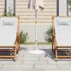 Vidaxl Podstawa Pod Parasol, Biała, 45X45X30 Cm, Żeliwo