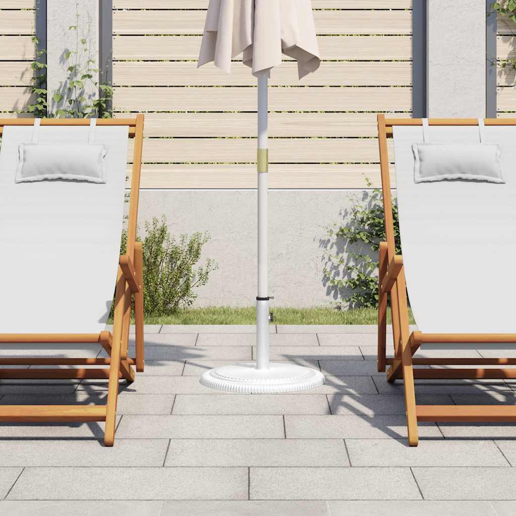 Vidaxl Podstawa Pod Parasol, Biała, 45X45X30 Cm, Żeliwo