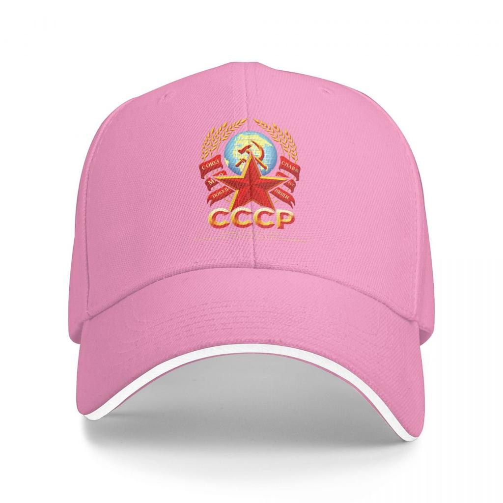 Baseball Caps Cccp Retro Style Ussr Communist Russian Trending Customized FeUnisex Unisex Outdoor Summer Caps