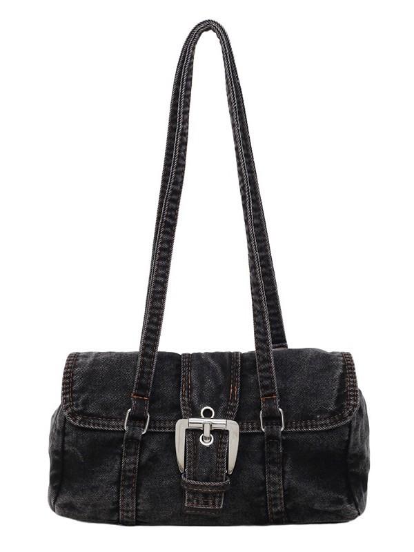 Denim Bag For Women With Large Capacity And Zipper Closure Perfect For School And Daily Use