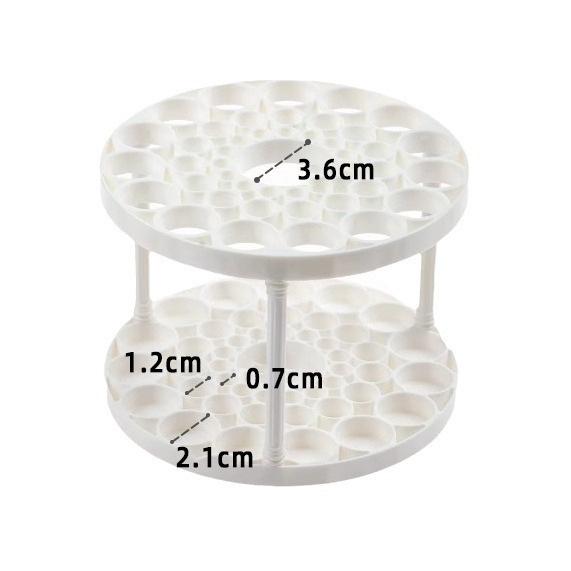 Make-up-Pinselständer: Kreatives Schreibtisch-Aufbewahrungsregal mit 45 Löchern zum Reinigen, Trocknen und Organisieren großer Kapazitäten