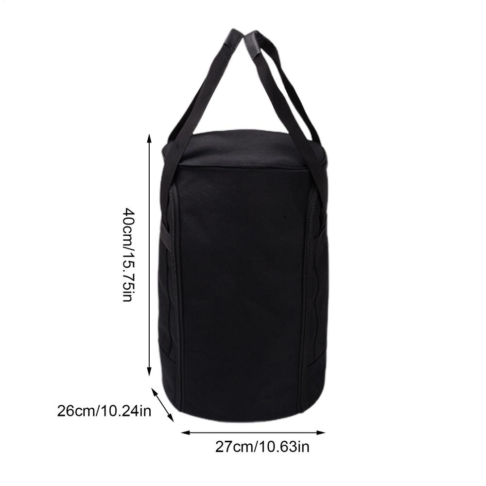 

Camping Tote 900D Portable Cylinder Carry Case With Handles Camping Storage Organizer Outdoor Cooking Travel Picnic Fishing чорний