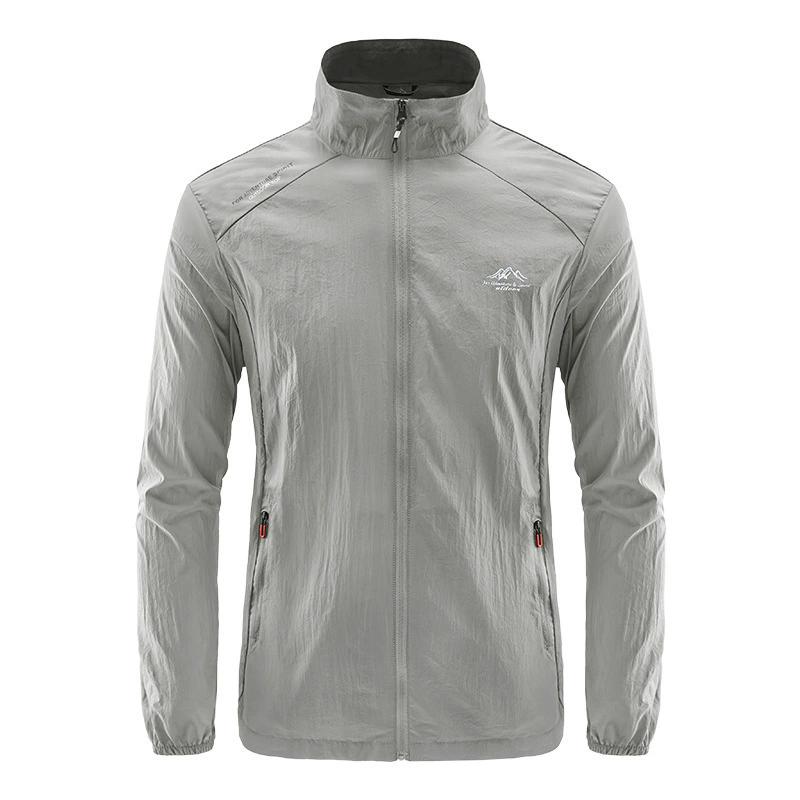 UPF100+ Men Summer Windbreaker Zip Pockets Uv Sun Protection Jackets Breathable Ultra-light Clothes Outdoor Skin Thin Coats Camp