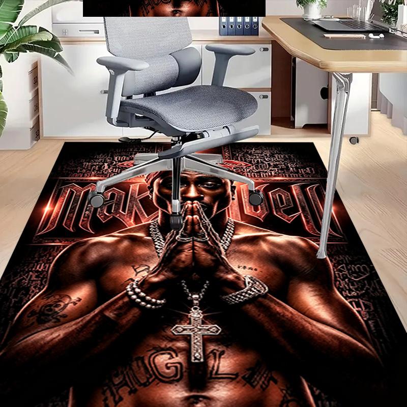 Rapper'S Prayer Chain Carpet For Playroom Bedroom Living Room Sofa Home Decorkids Game Area Rug Nonslip Floor Mat