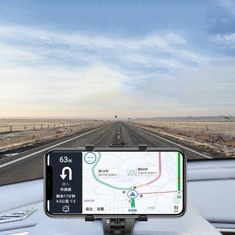 1PC Universal 360 Degree Rotation Car Dashboard Smartphone Bracket Car Clip Mount Dashboard Gps Mobile Car Holder Phone Stand