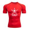 Men's Quick Dry Compression Athletic T-Shirt, Punk Skull Sta