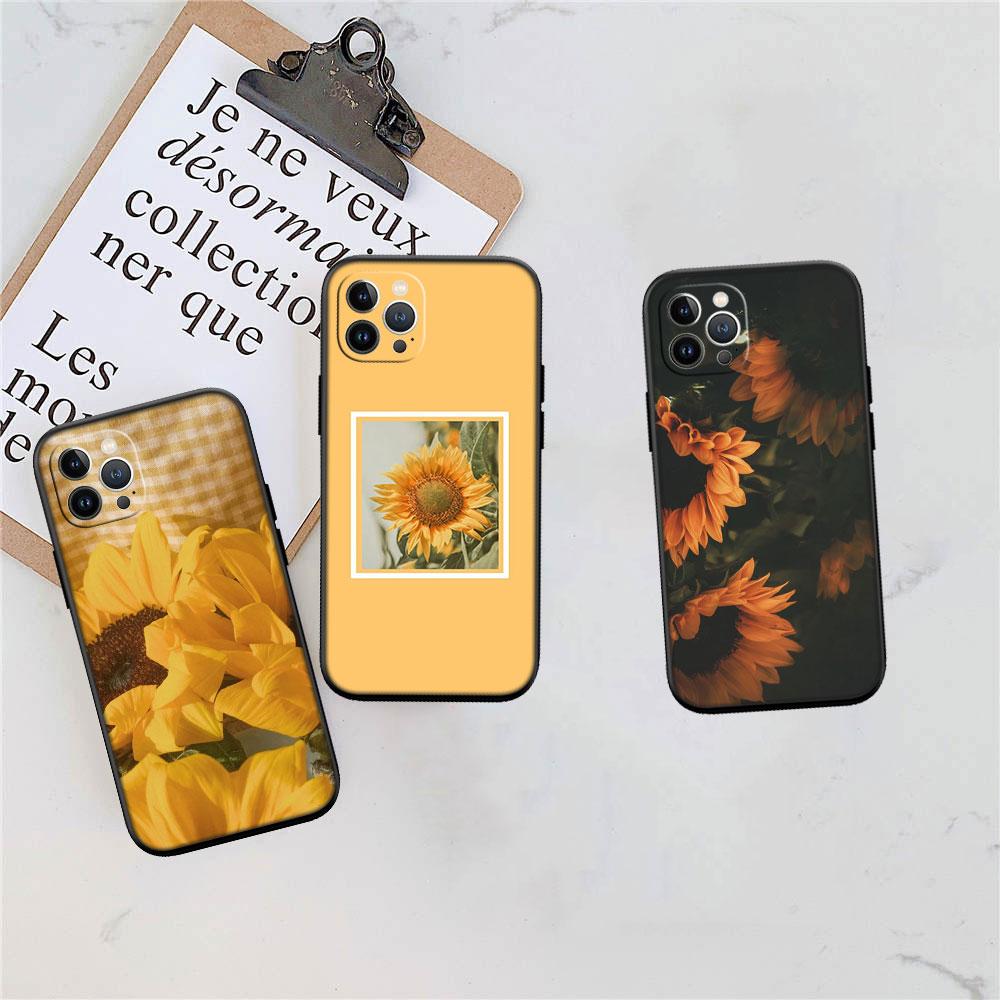 PP9 Beautiful Yellow Sunflower Soft Shell Phone Case for OPPO A3 Pro A72 A74 A76 A77 A77S A78 A79 A94 A95 A18 A40M A58