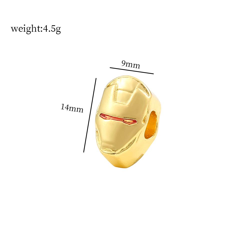 Bracciale con Charms per Figure di Film Perline Ciondolo Fai da Te Avengers Iron Man Spiderman Charms per Realizzazione Manuale Gioielli Accessori